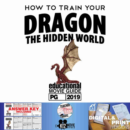 How to Train Your Dragon 3: The Hidden World Movie Guide | Questions | Worksheet (PG - 2019) Cover