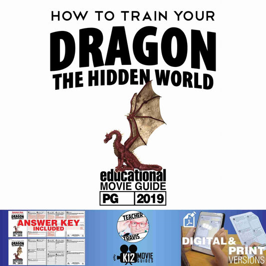 How to Train Your Dragon 3: The Hidden World Movie Guide | Questions | Worksheet (PG - 2019) Cover