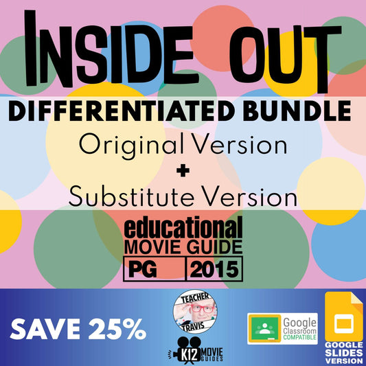 DIFFERENTIATED Movie Guide Bundle made for Inside Out | SAVE OVER 25%