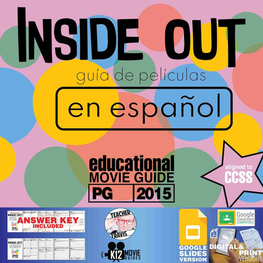 Inside Out Movie Guide in Spanish | Español | Inteligencia Emocional (PG - 2015) Cover