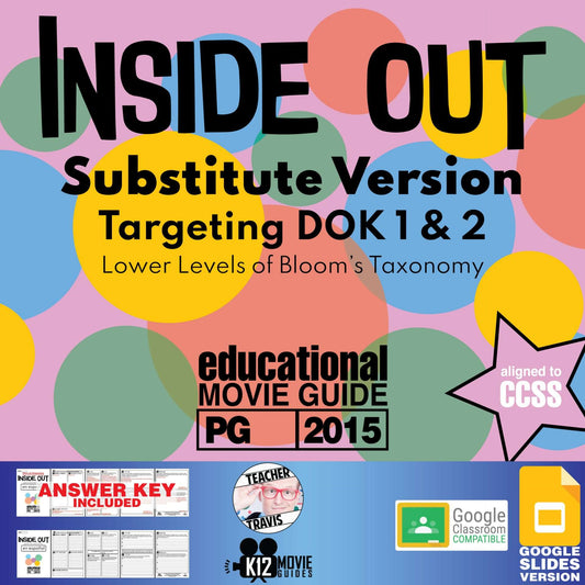 Movie Guide Substitute Version made for Inside Out (PG - 2015) Cover