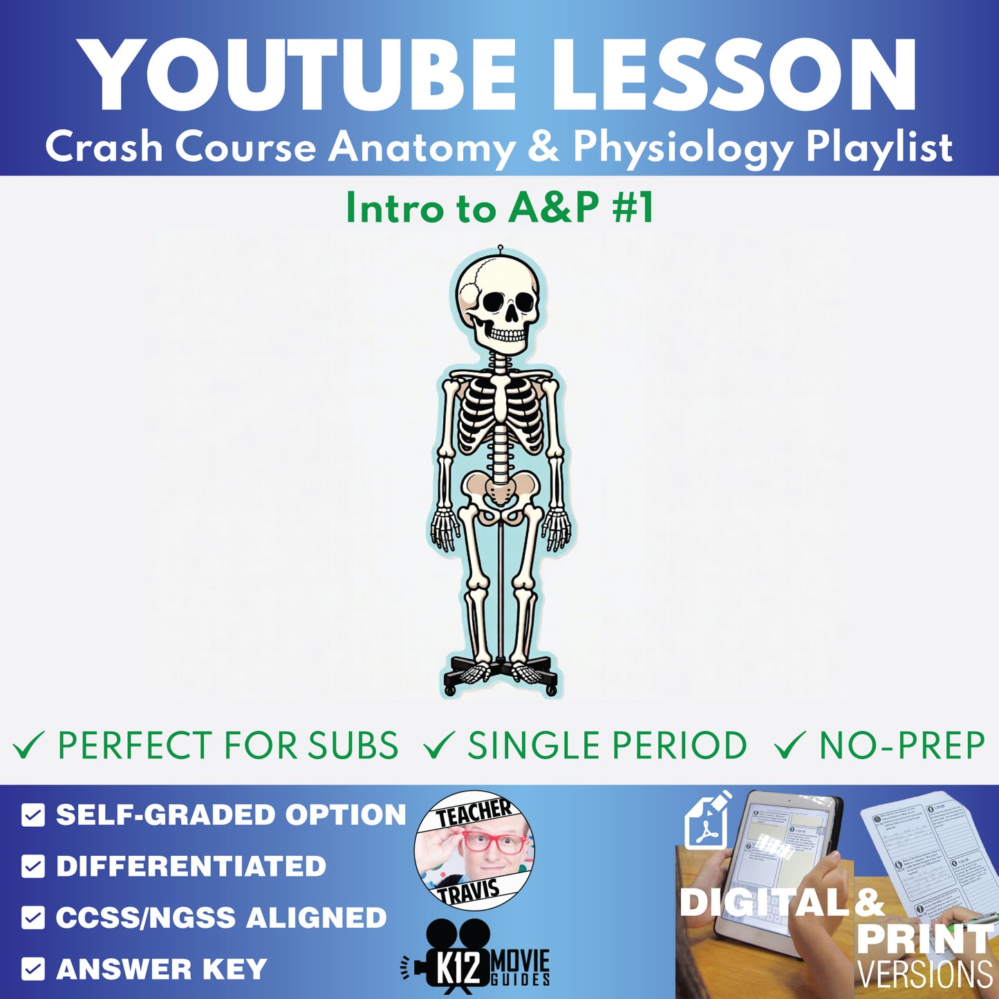 Crash Course - Introduction to Anatomy & Physiology: Crash Course A&P #1 - YouTube Video Lesson