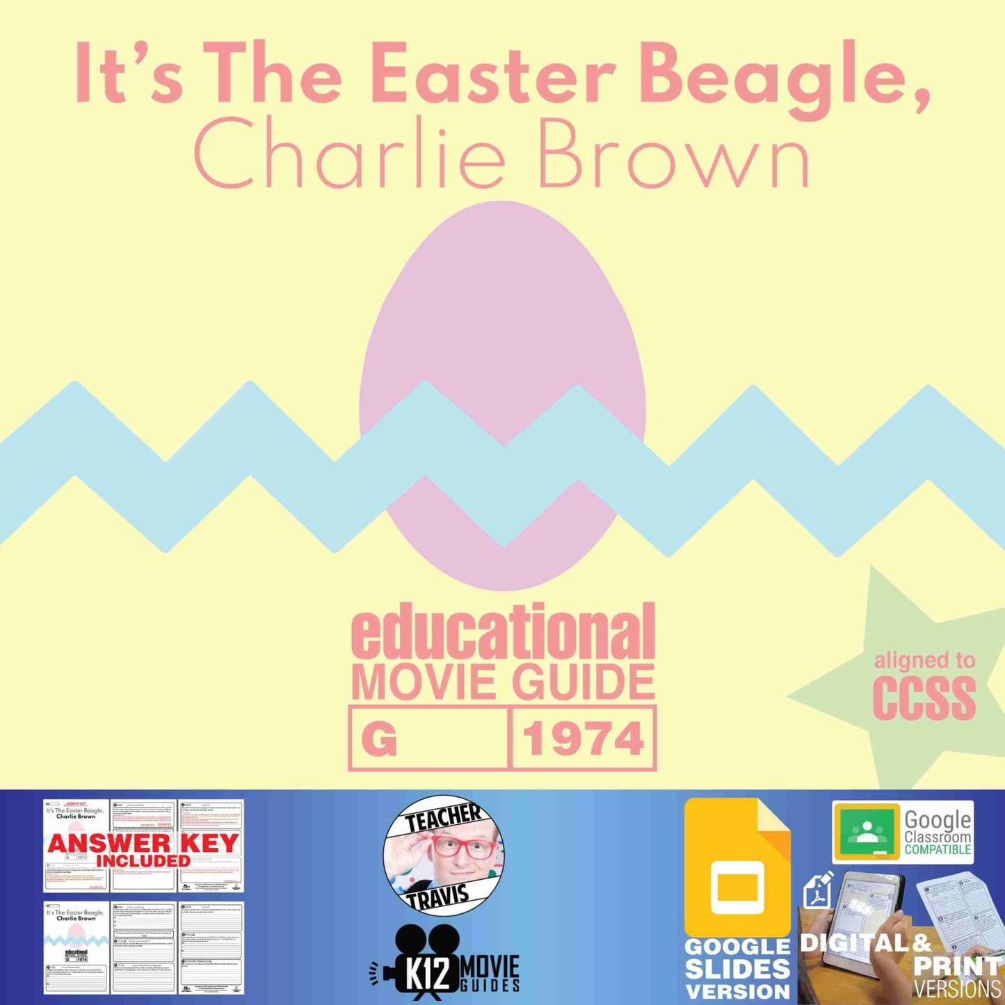 It's The Easter Beagle, Charlie Brown (G - 1974) Video Guide | Easter Activity Cover