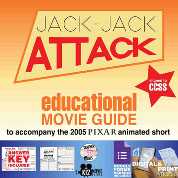Jack-Jack Attack (2005) - Pixar Short Video Guide | Questions | Worksheet | Google Form | Cover