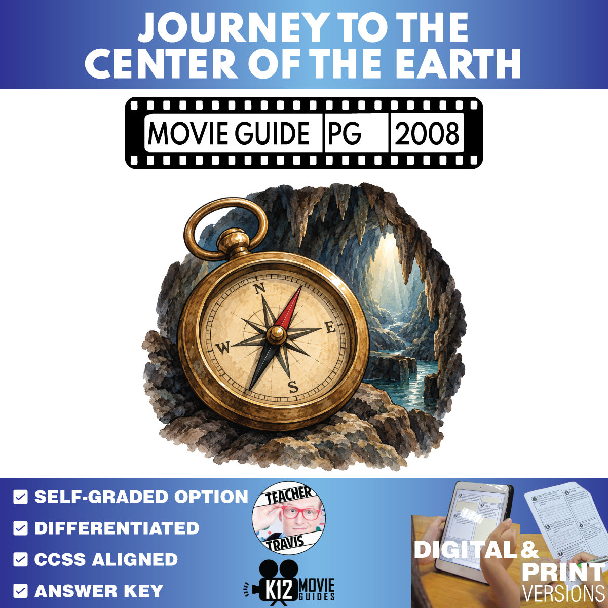 Journey to the Center of the Earth Movie Guide | Two Grade-Band Options (PG - 2008)