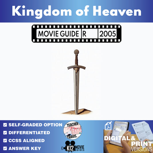 Kingdom of Heaven Movie Guide Questions & Worksheet cover image