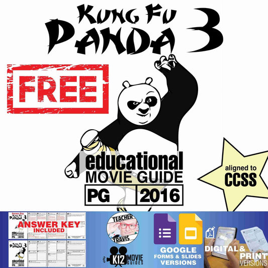 Kung Fu Panda 3 Movie Guide | Questions | Worksheet | Google Formats (PG - 2016)