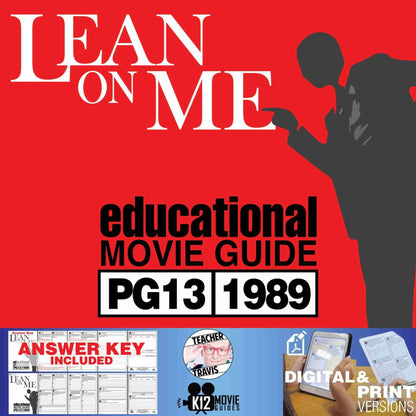 Lean On Me Movie Guide | Questions | Worksheet (PG13 - 1989) Cover