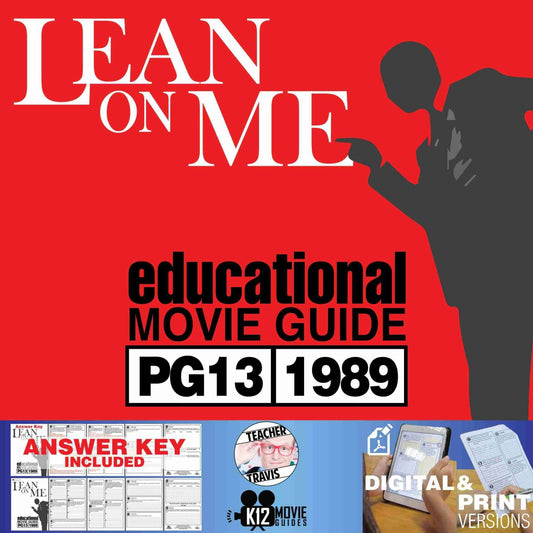Lean On Me Movie Guide | Questions | Worksheet (PG13 - 1989) Cover