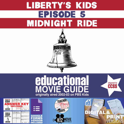 Liberty's Kids - Midnight Ride (E05) - Movie Guide | Worksheet Cover