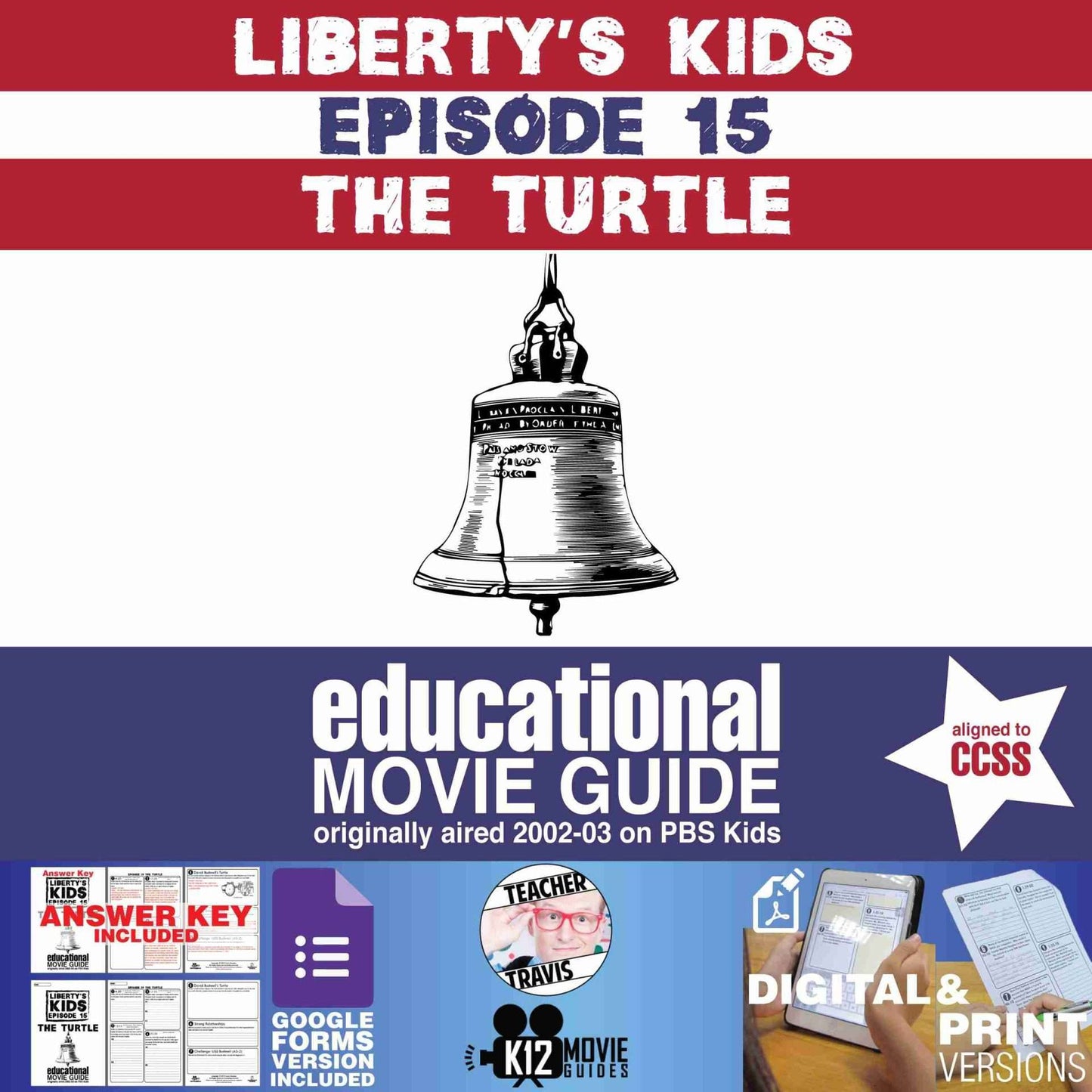 Liberty's Kids | The Turtle Episode 15 (E15) - Movie Guide | Worksheet | Cover