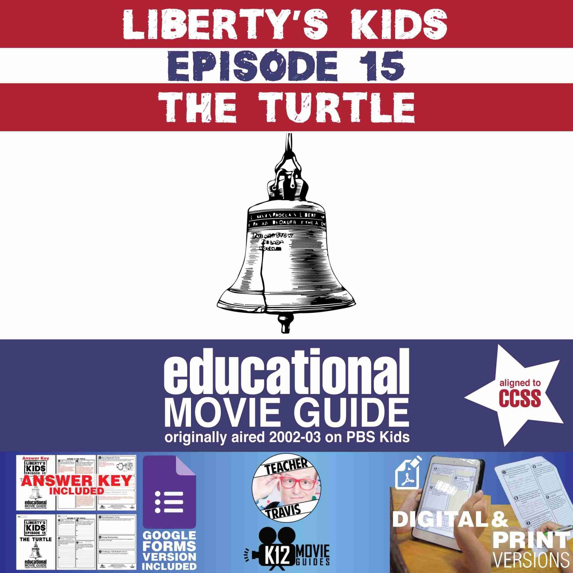 Liberty's Kids | The Turtle Episode 15 (E15) - Movie Guide | Worksheet | Cover
