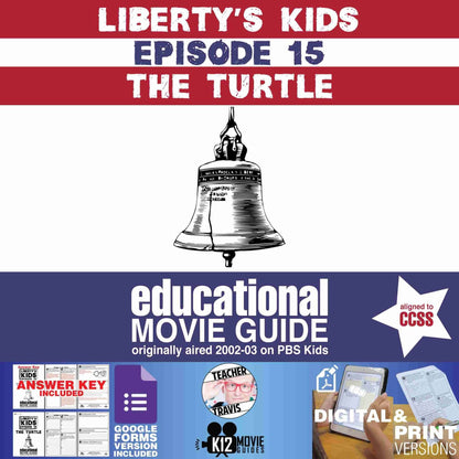 Liberty's Kids | The Turtle Episode 15 (E15) - Movie Guide | Worksheet | Cover
