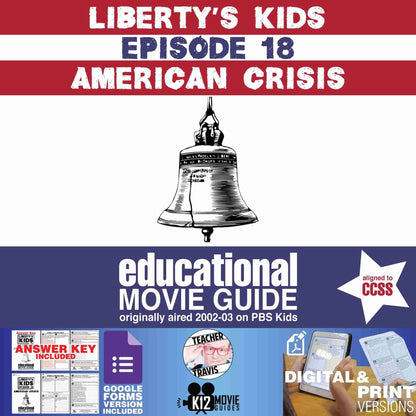Liberty's Kids | American Crisis Episode 18 (E18) - Movie Guide | Worksheet Cover