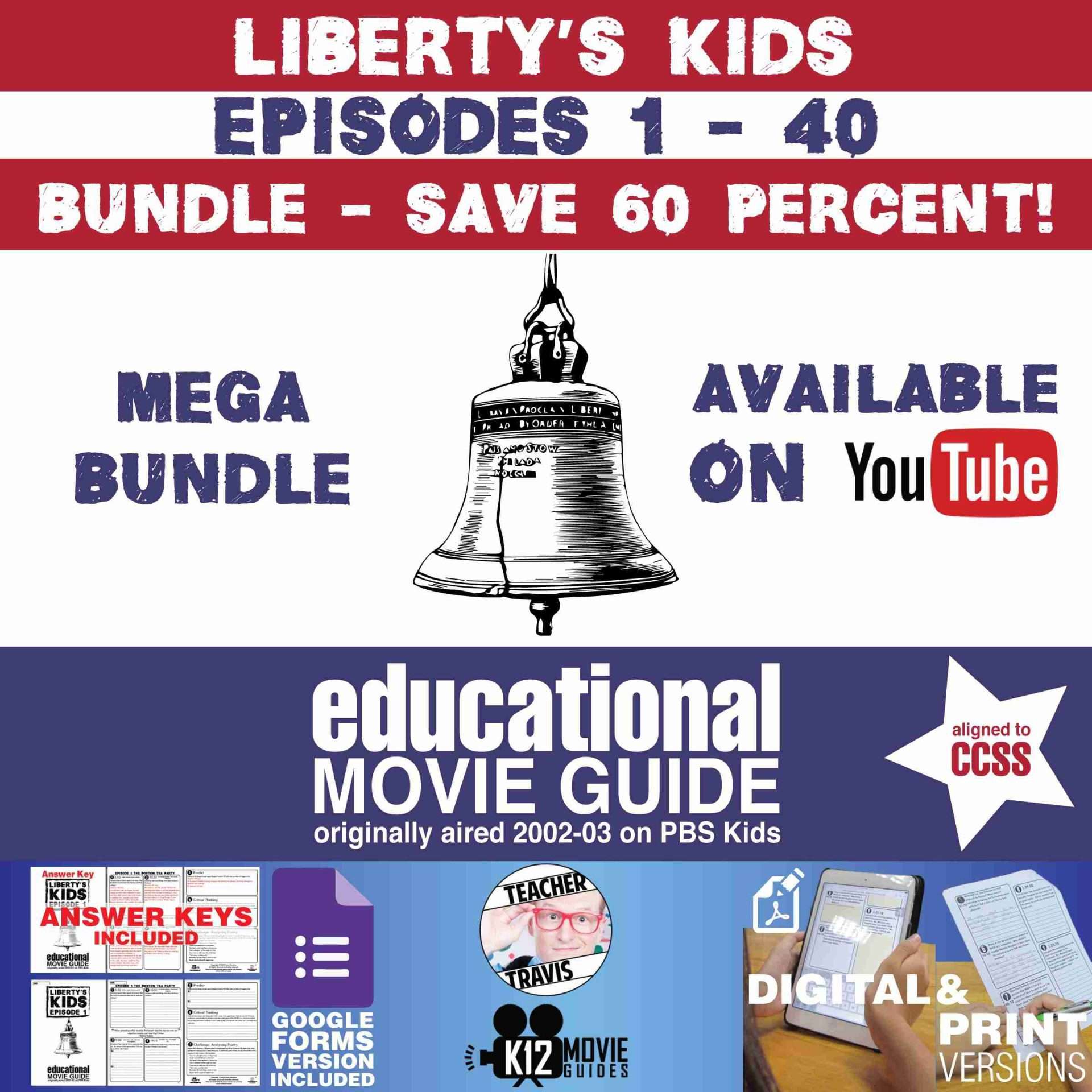 Liberty's Kids - BUNDLE - Episodes 1 - 40 Movie Guide | Worksheet | Google