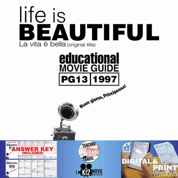 Life is Beautiful Movie Guide | Questions | Worksheet (PG13 - 1997) Cover
