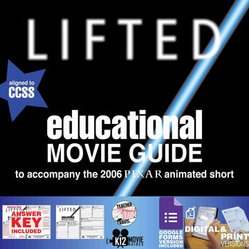 Lifted (2006) - Pixar Short Video Guide | Questions | Worksheet | Google Form - Cover