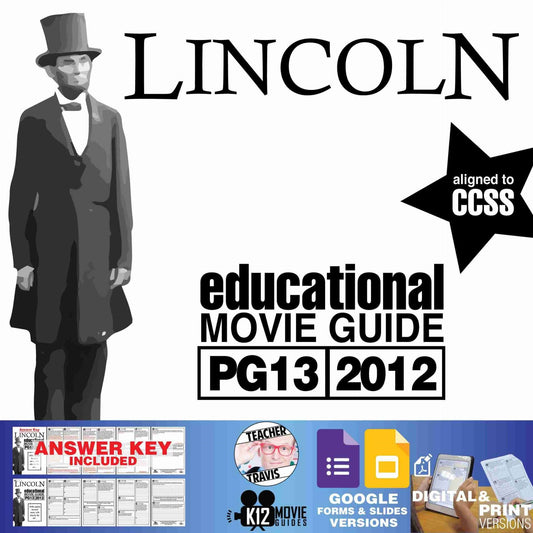 Lincoln Movie Guide | Questions | Worksheet | Google Formats (PG13 - 2012)