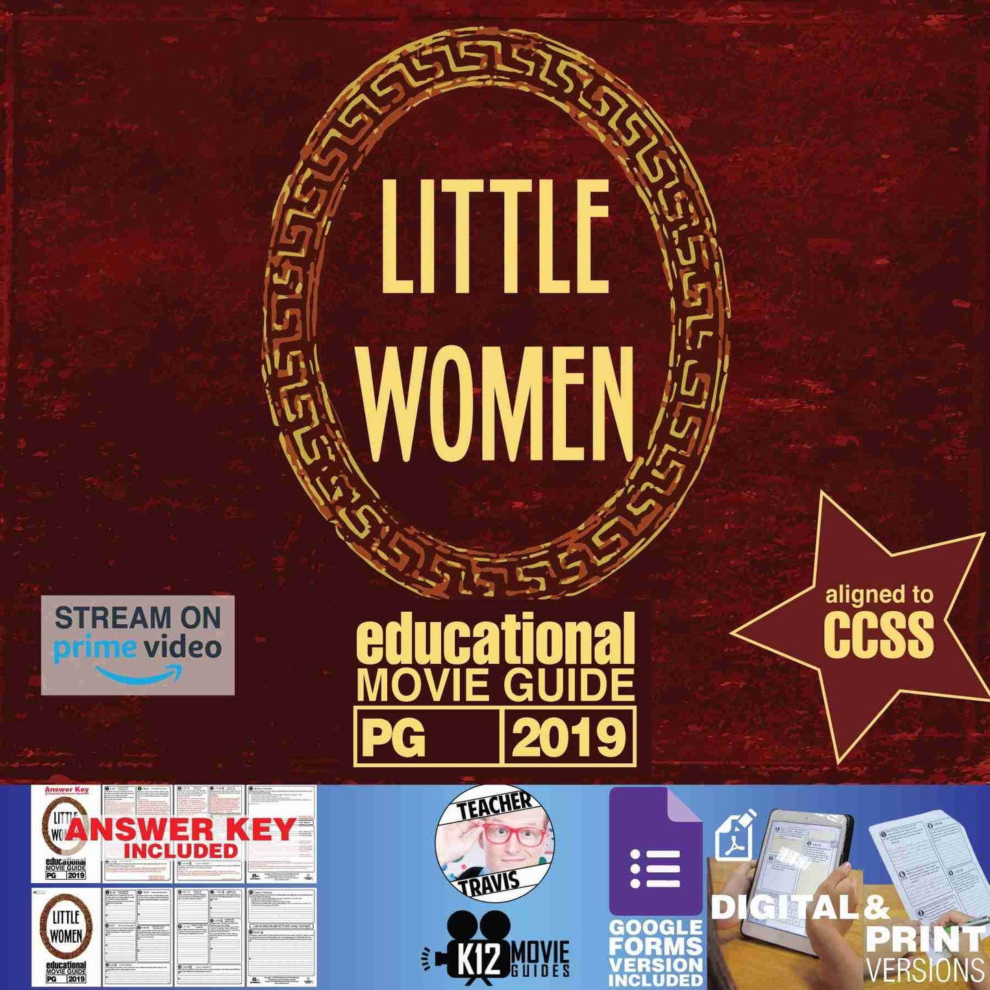 Little Women Movie Guide | Questions | Worksheet (PG - 2019) Cover