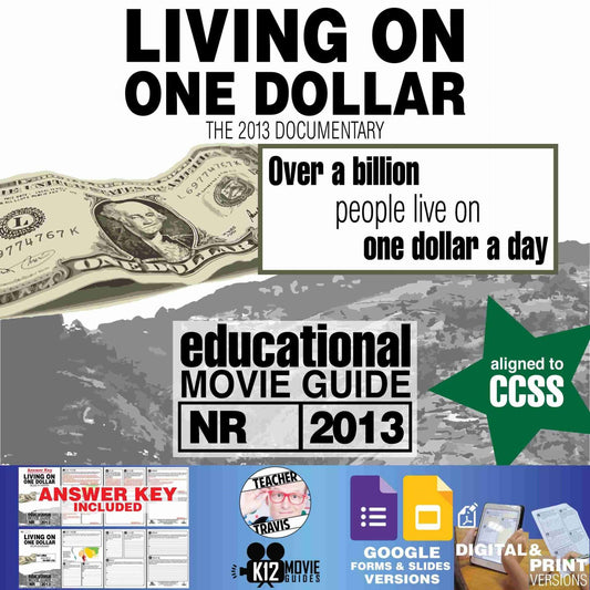 Living On One Dollar Movie Guide | Questions | Worksheet | Google Formats (2013)