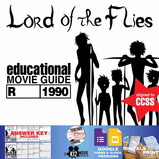 Lord of the Flies Movie Guide | Questions | Worksheet | Google Slides (R - 1990)