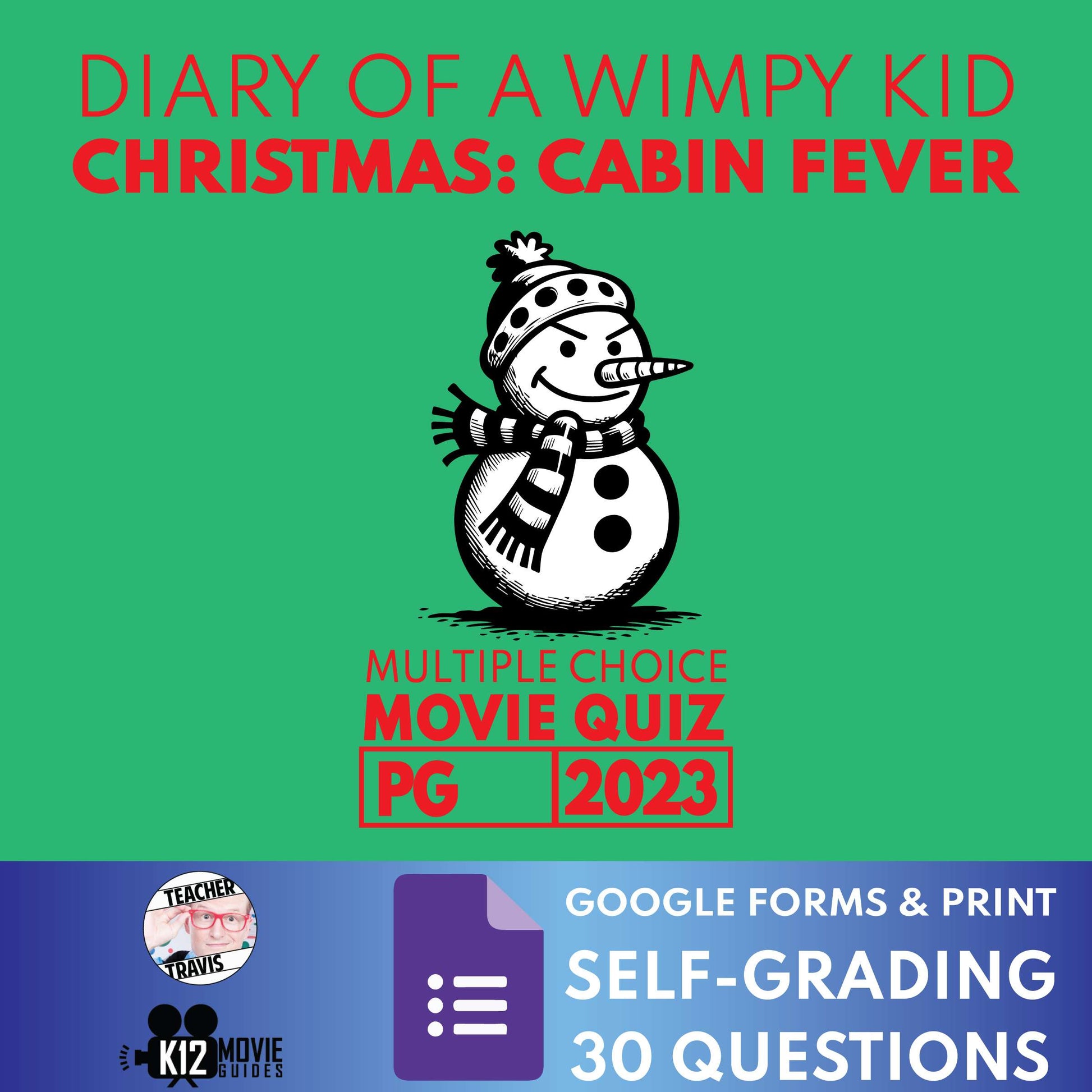 Free Movie Quiz for Diary of a Wimpy Kid Christmas: Cabin Fever (2023) Cover
