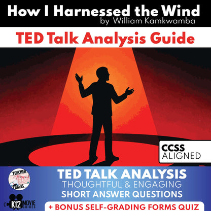 How I Harnessed the Wind TED Talk Analysis Guide