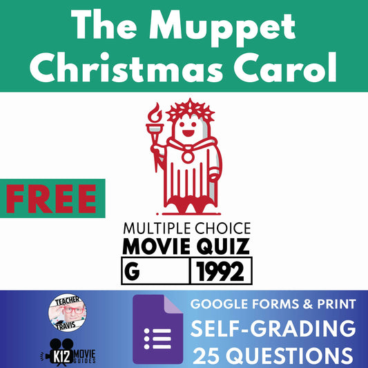 Free Movie Quiz for The Muppet Christmas Carol Cover