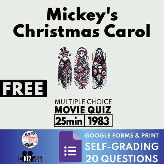 Free Movie Quiz for Mickey's Christmas Carol