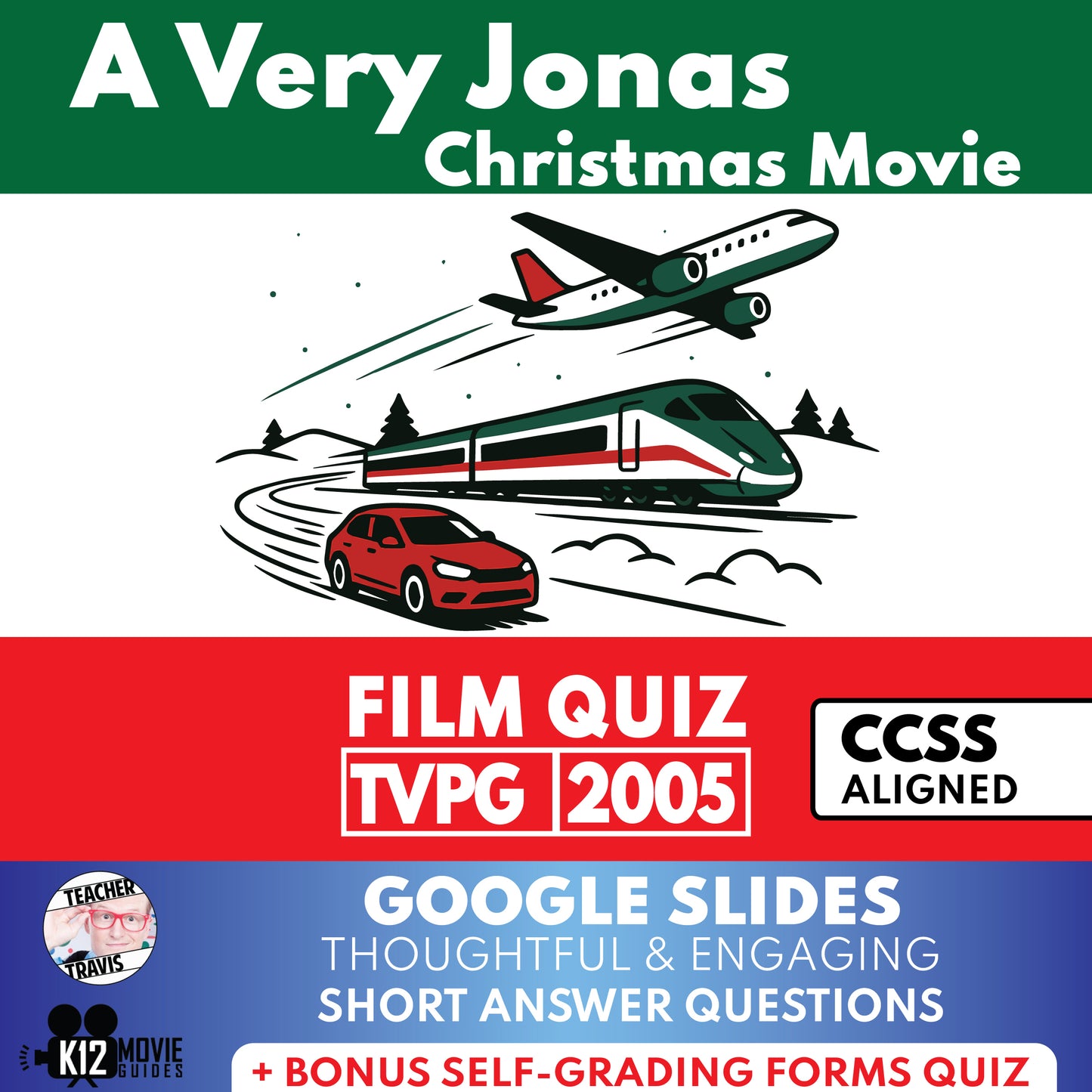 A Very Jonas Christmas Movie (PG - 2025) Film Quiz | Worksheet for Grades 3 to 6
