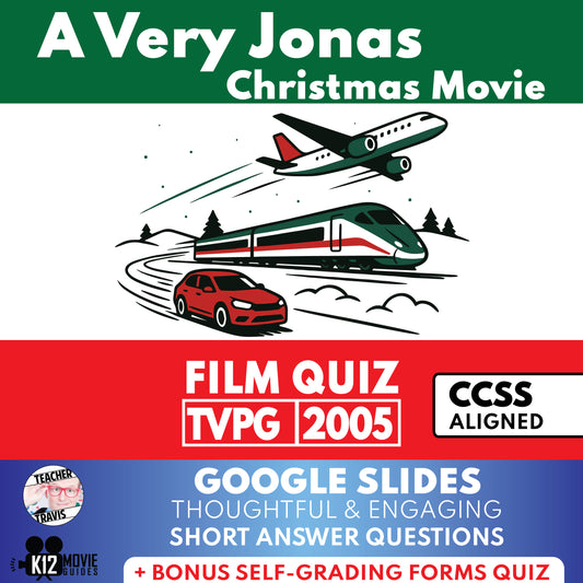 A Very Jonas Christmas Movie (PG - 2025) Film Quiz | Worksheet for Grades 3 to 6