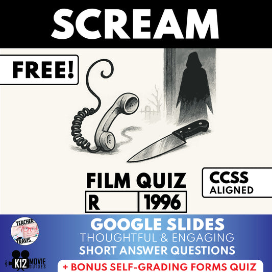 Scream (R - 1996) Film Quiz for Grades 9 - 12