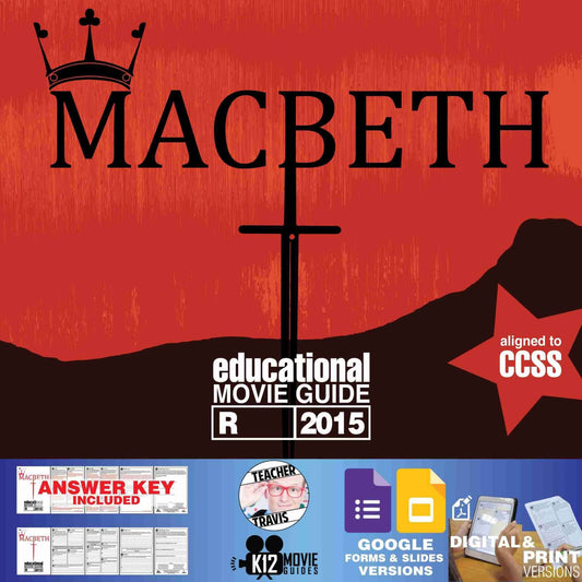 Macbeth Movie Guide | Questions | Worksheet | Google Formats (R - 2015)