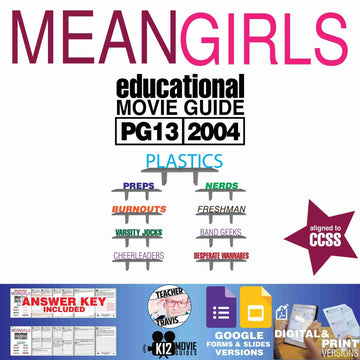 Mean Girls Movie Guide | Questions | Worksheet | Google Formats (PG13 - 2004)