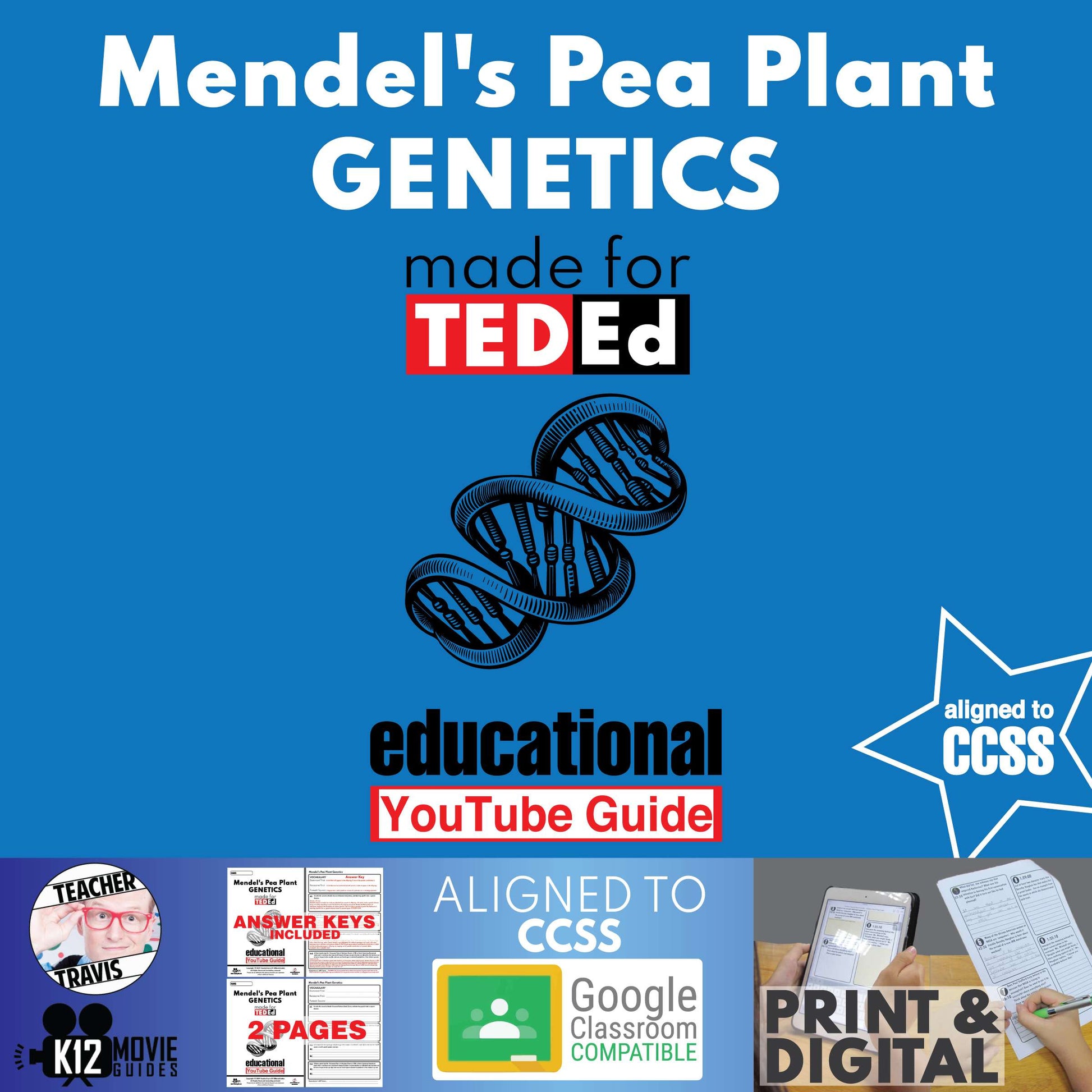 Mendel's Pea Plant Genetics YouTube Guide Cover