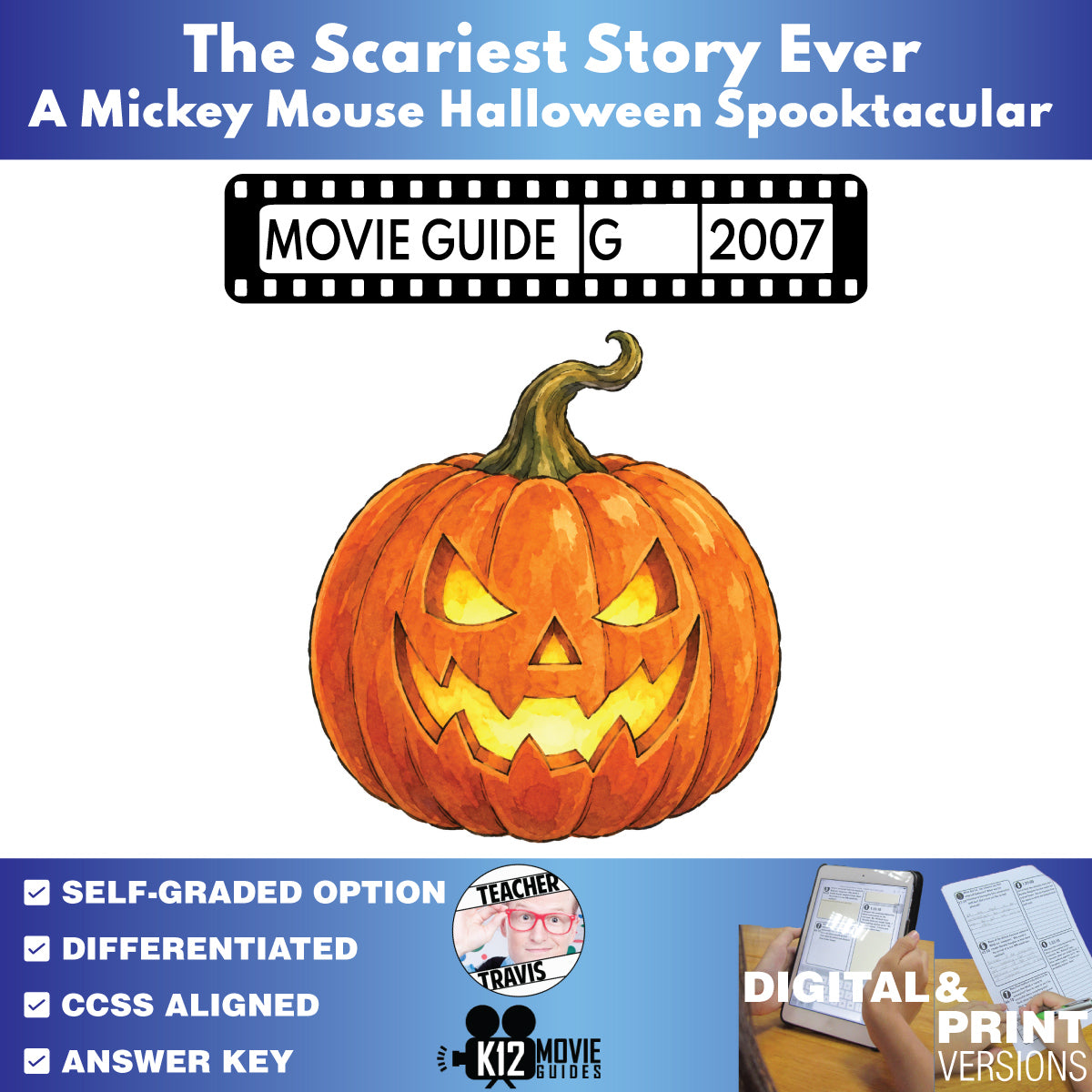 FREE The Scariest Story Ever: A Mickey Mouse Halloween Spooktacular Movie Guide | Questions & Worksheet (TV-G - 2017)