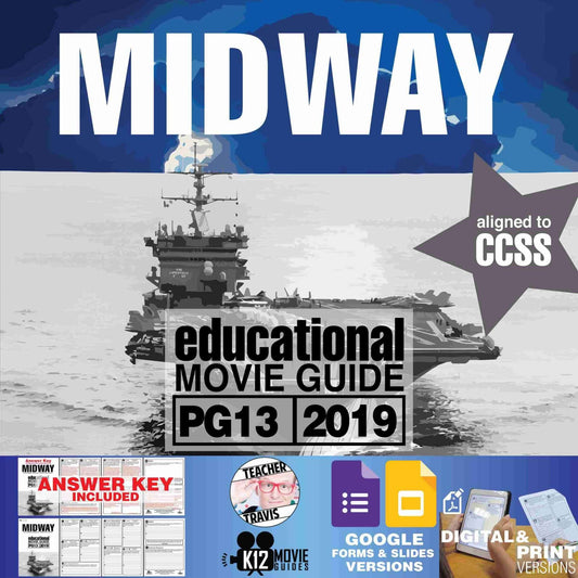 Midway Movie Guide | Questions | Worksheet | Google Slides (PG13 - 2019)
