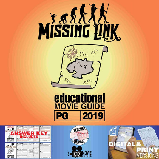 Missing Link Movie Guide | Questions | Worksheet (PG - 2019) Cover