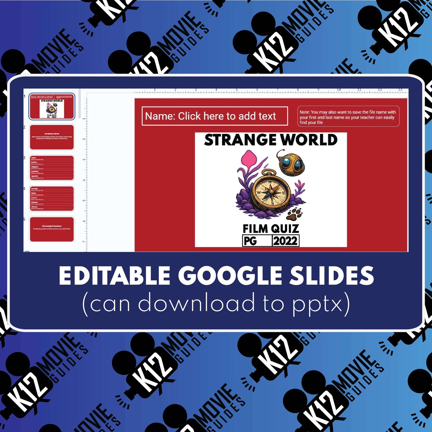 Strange World Film Quiz | Grades 4-7