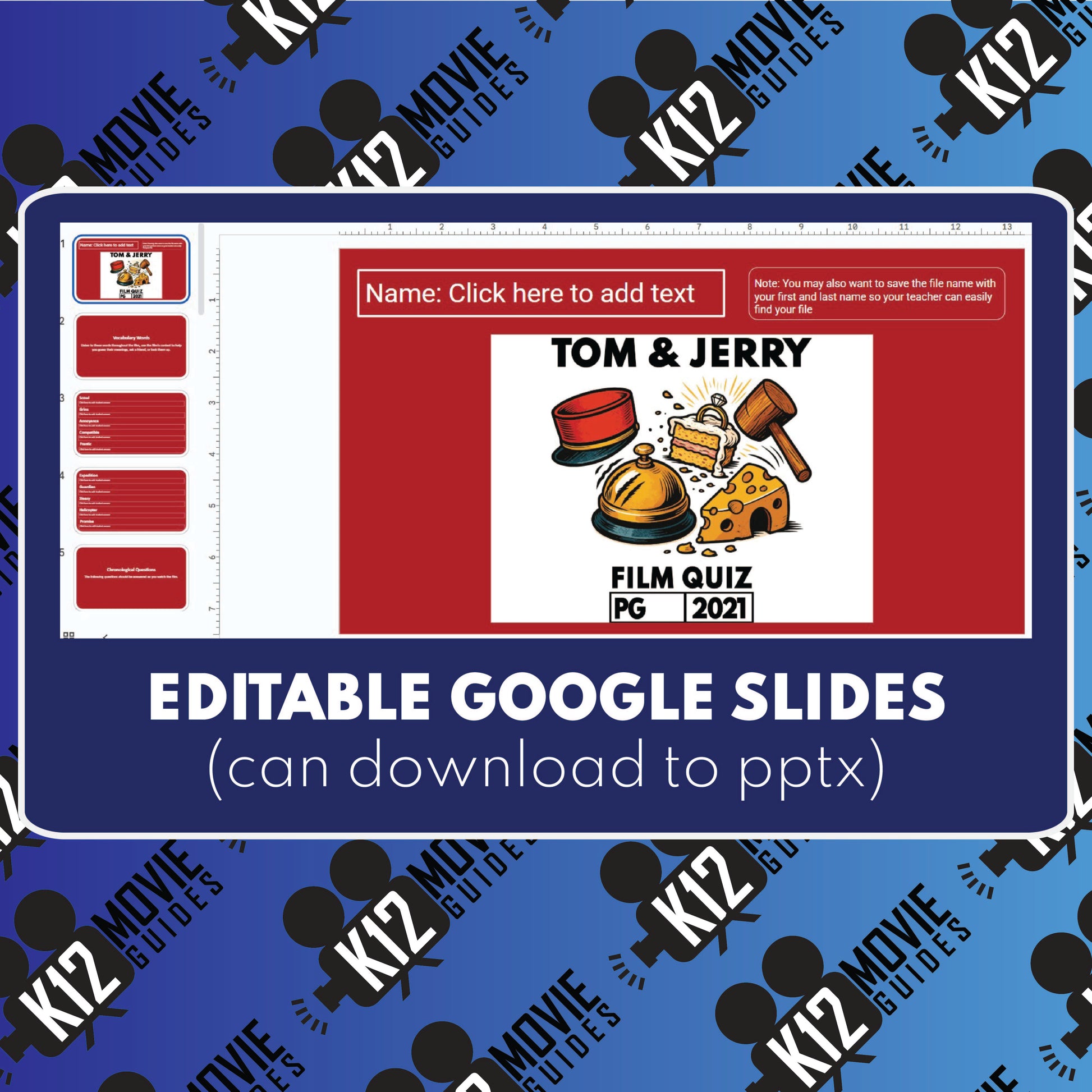 Tom & Jerry Film Quiz | Grades 3-6