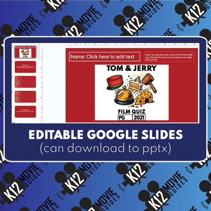 Tom & Jerry Film Quiz | Grades 3-6