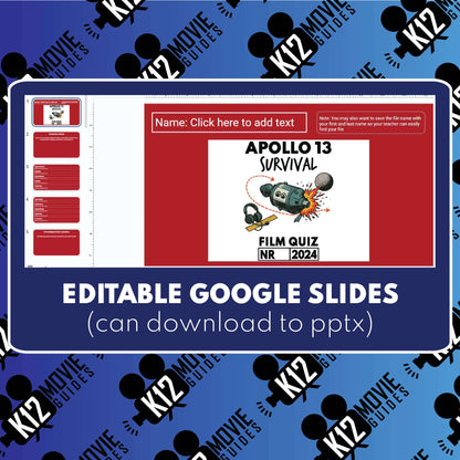 Apollo 13: Survival Film Quiz | Grades 7-12