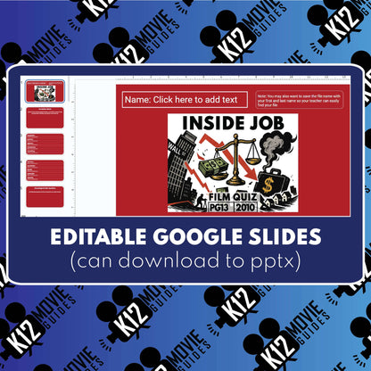 Inside Job Film Quiz | Grades 8-12