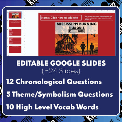 Free Mississippi Burning Film Quiz
