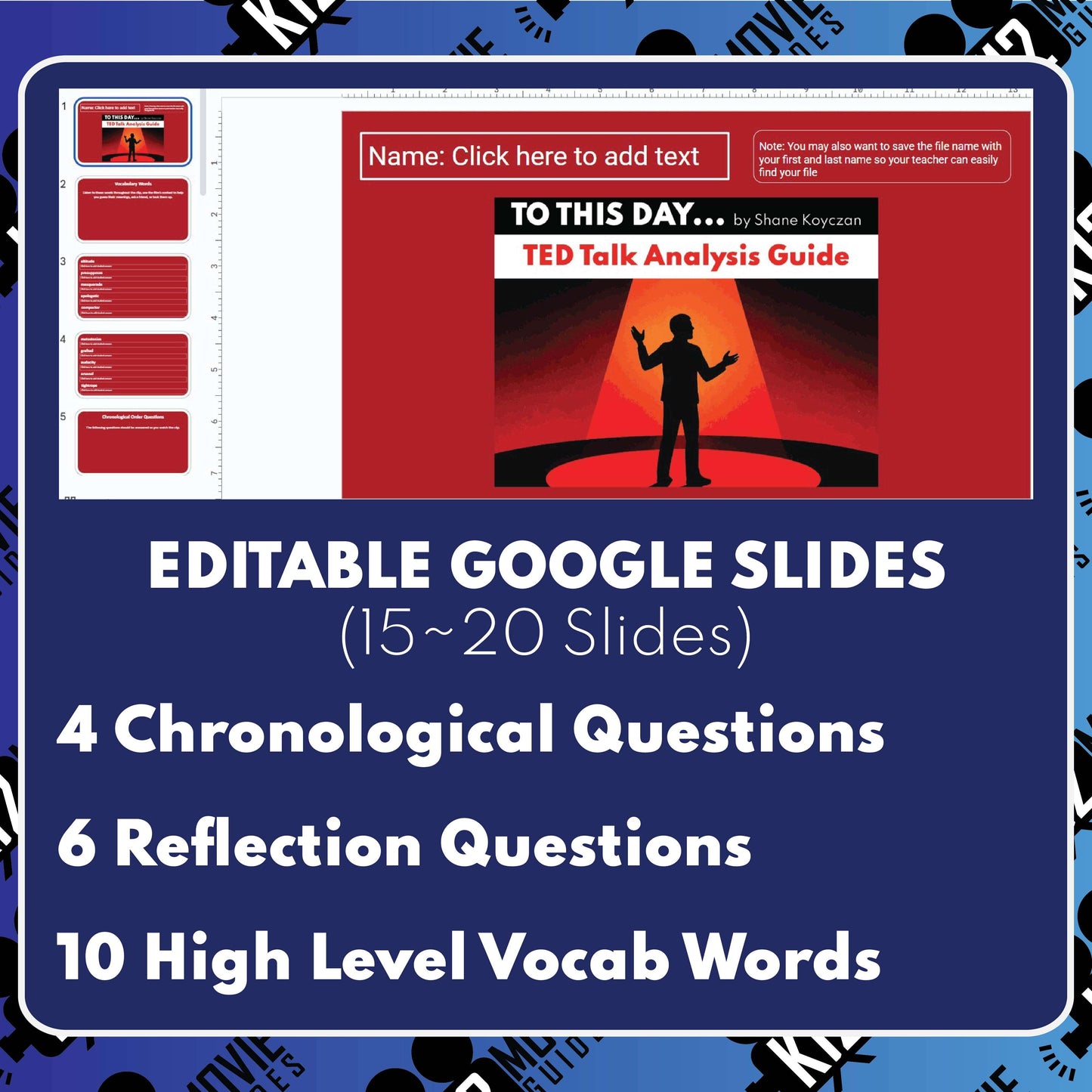 To This Day TED Talk Analysis Guide