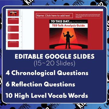 To This Day TED Talk Analysis Guide preview image 2