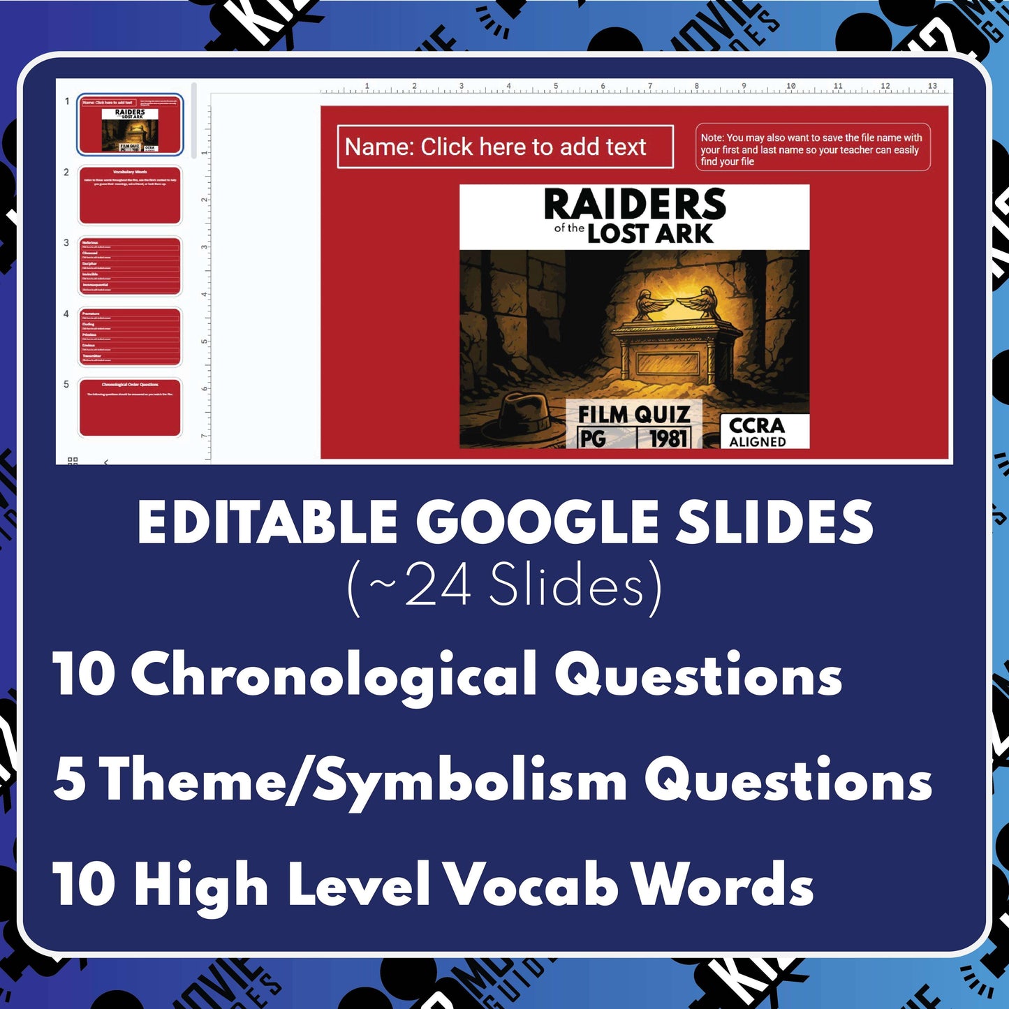 Raiders of the Lost Ark Film Quiz (1981)