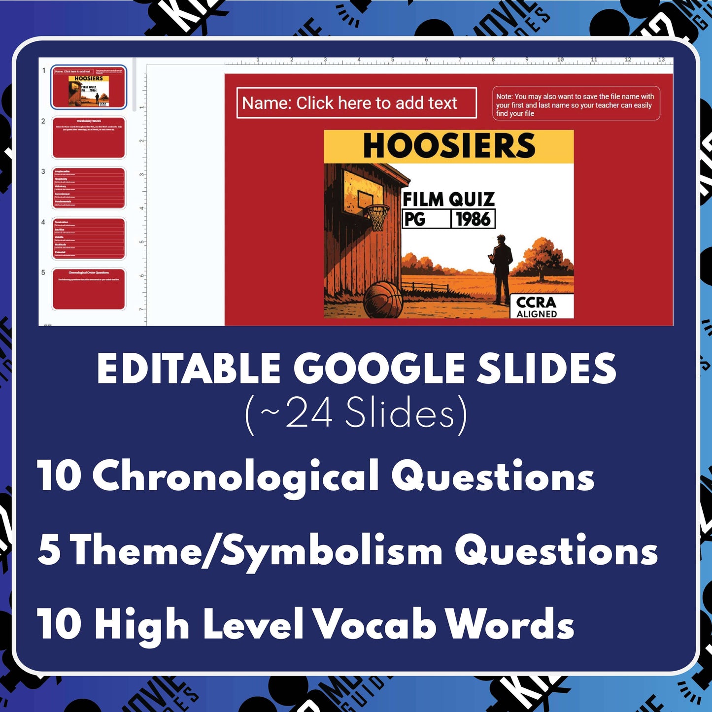 Hoosiers Film Quiz (1986)