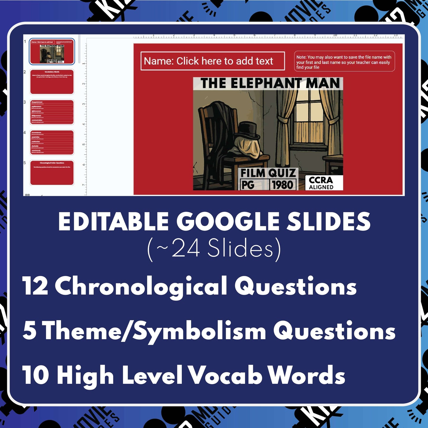 The Elephant Man Film Quiz (1980)