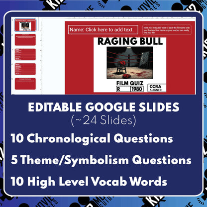 Raging Bull Film Quiz (1980)